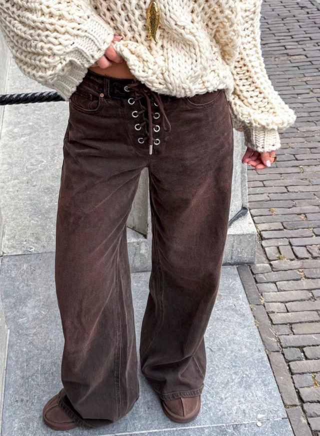 QH jeans veter brown wash