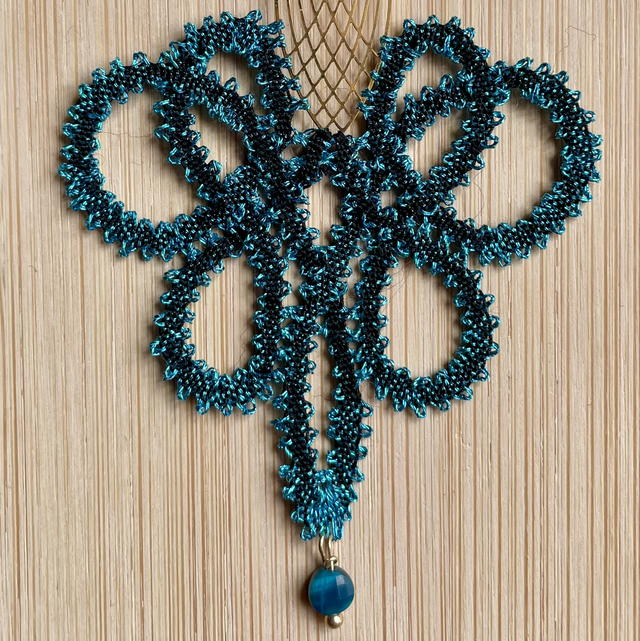 Pendentif entrelacs - turquoise