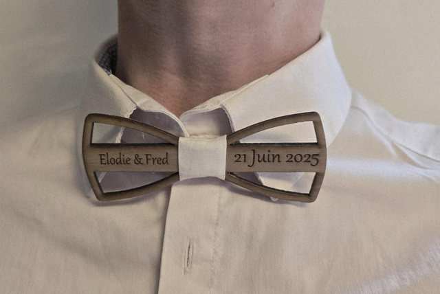 Noeud papillon mariage personnalisé