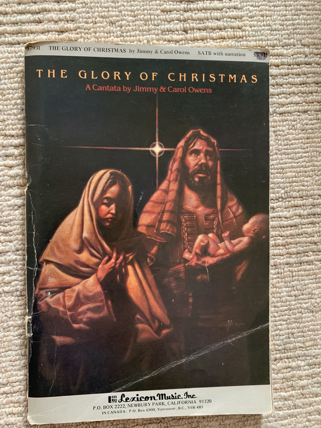 The Glory of Christmas: A Cantata by Jimmy &amp; Carol Owens Sheet Music Songbook