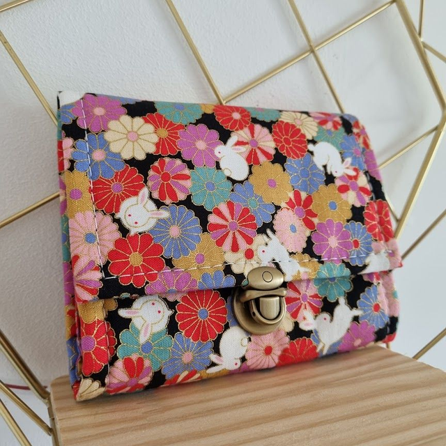 Portefeuille court à fermoir "Ryo"