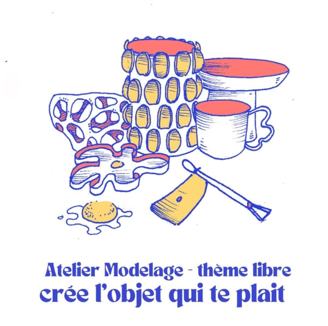 SAMEDI 18 AVRIL  - 14h à 17h - ATELIER MODELAGE - THÈME LIBRE 