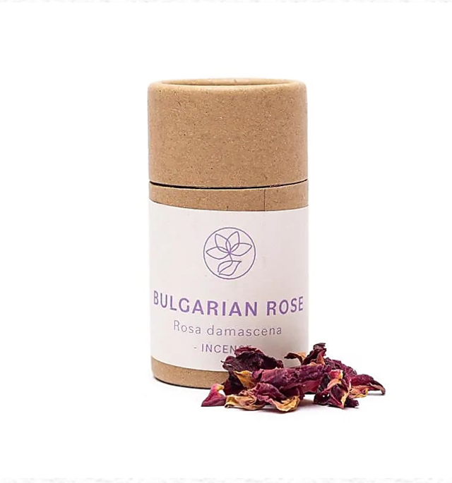 Encens à base d'herbe Pétales de Rose de Damas