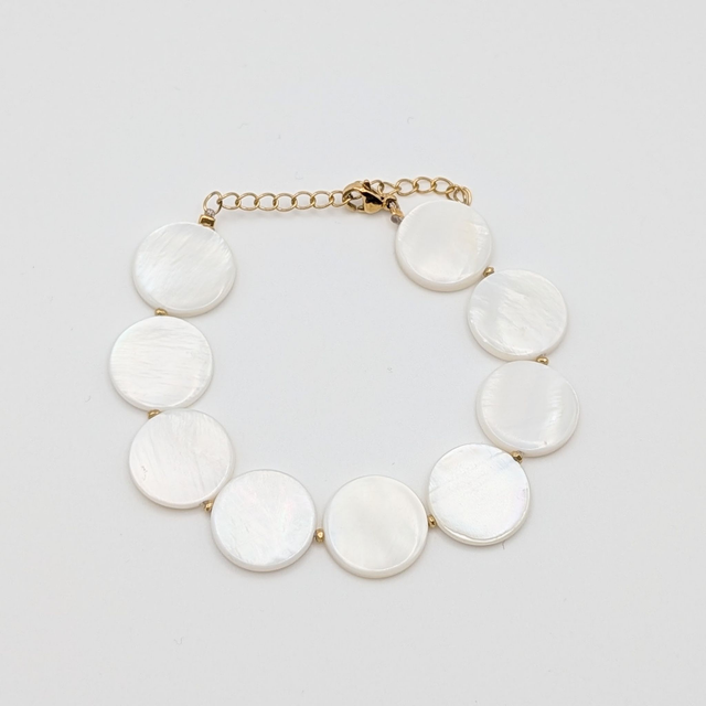 Bracelet nacres rondes