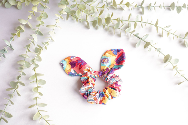 Erica Bunny Ear Scrunchie 