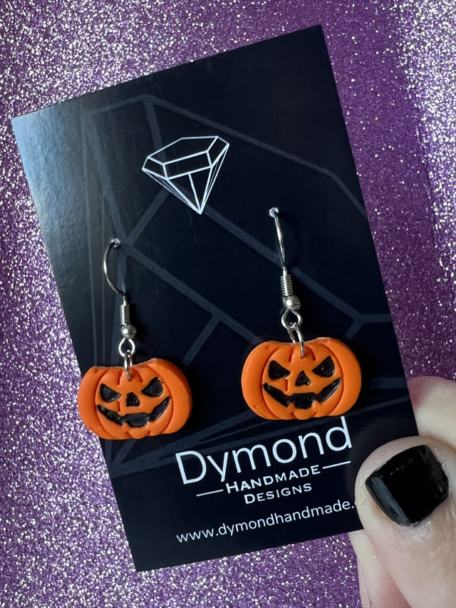 Halloween earrings - Pumpkin bucket