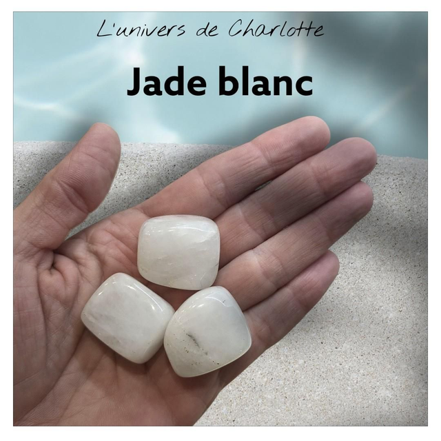 Pierre roulée "Jade blanche"