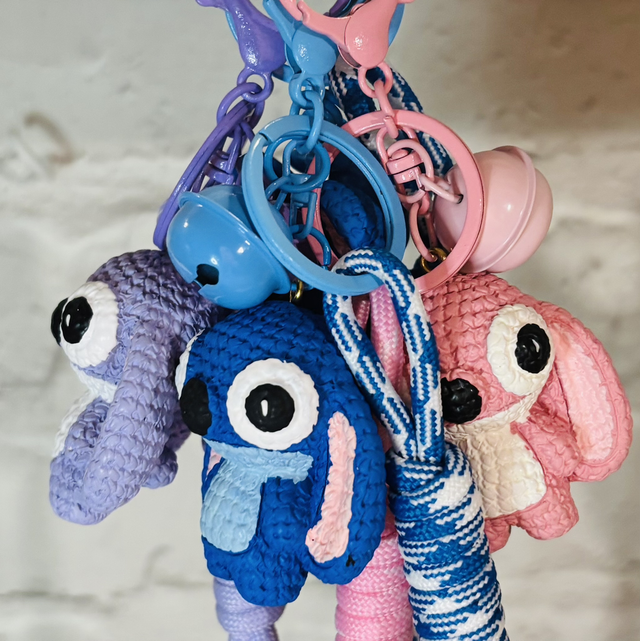 Alien Guy lovely textured figure rope keychain 4 designs