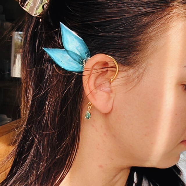 Petits champignons de la forêt - earcuff