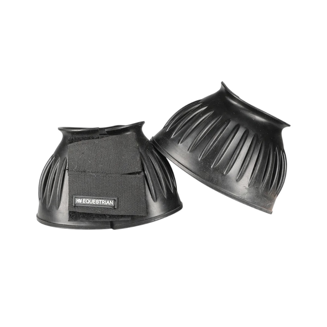 Hy Equestrian Rubber Over Reach Boots - BLACK