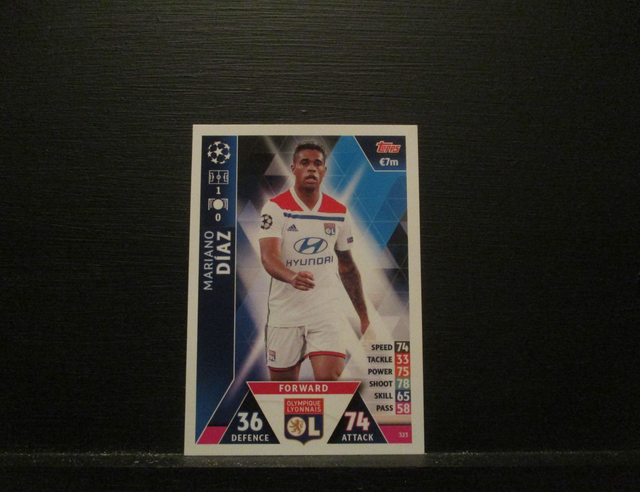 Mariano Diaz - UEFA Champions League Match Attax 2018/19 Original Trading Card #323
