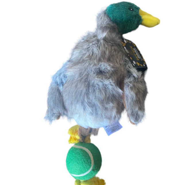 Plush Duck with Rope Tail