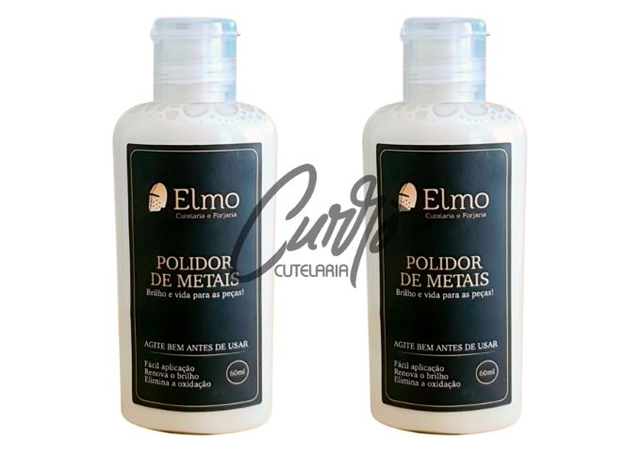 2un Polidor Metais 60ml Elmo Facas Joias Ouro Prata Alpaca Latão Alumínio Moedas Antigas