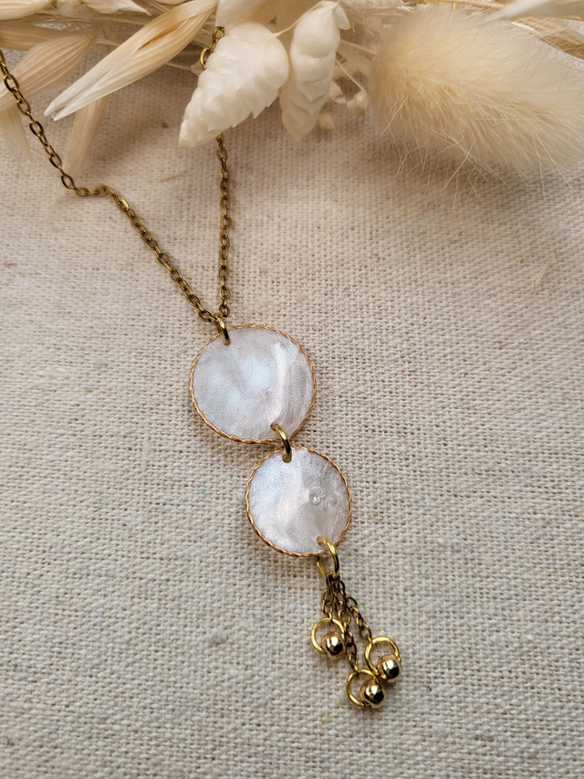 Collier de Mariage en résine-accessoire de la mariée-Collection Bacchus