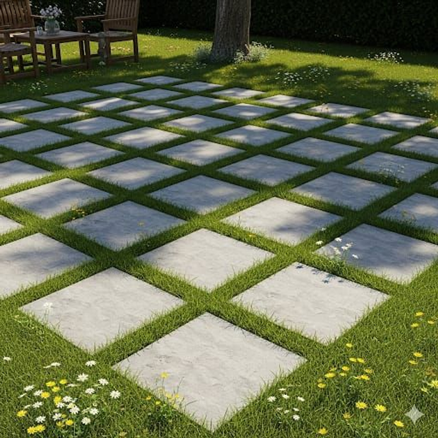 Pisante de Jardim Liso 45x45x05 - Preço para retirar na fábrica