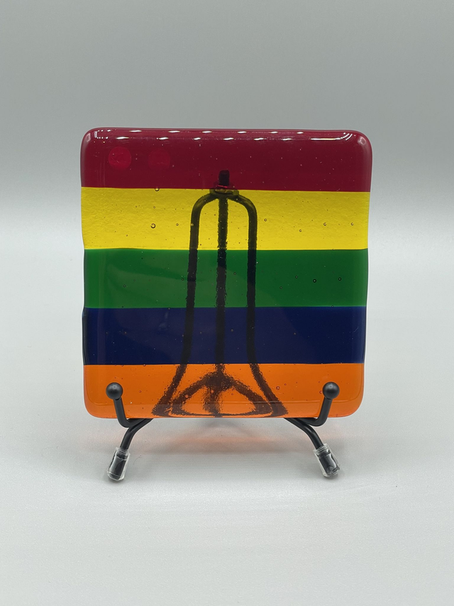 Multi coloured coasters