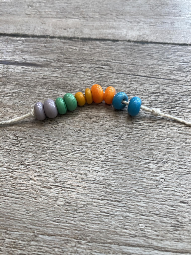 10 perles en verre au chalumeau 10mm