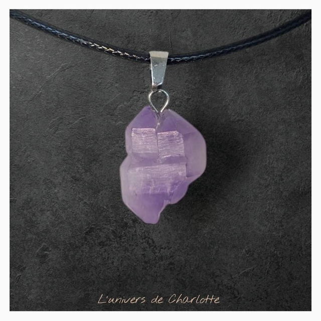 Pendentif "Améthyste" brut PN-307