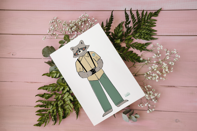 Raton laveur explorateur