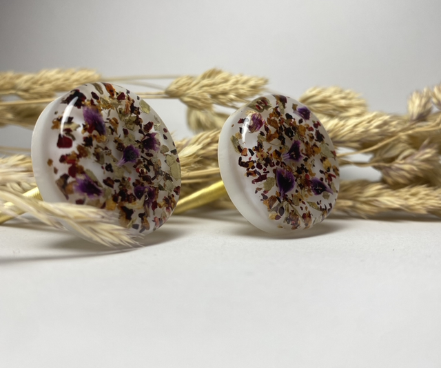 Boutons de meuble pétales et thé 