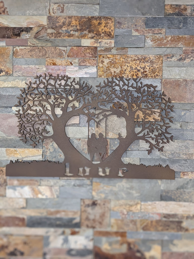 Arbre de Vie Love (Effet rouillé)