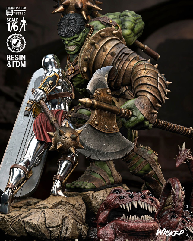 Diorama HULK Planet vs SURFEUR D'ARGENT série comics