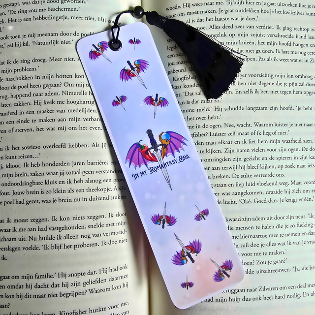 Romantasy Themed - Spicy Romance - Luxury Bookmark with tassel 