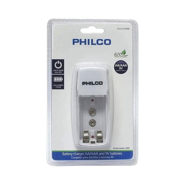 Cargador de Baterías AA/AAA/9V Philco