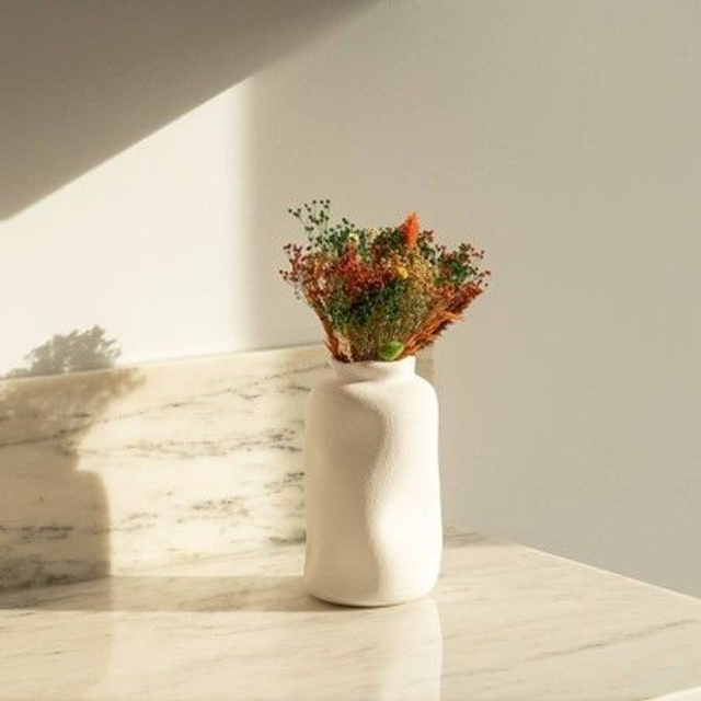 Vase Dune blanc