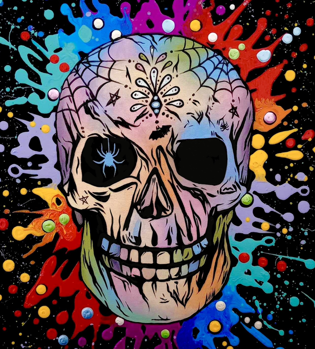 ‘Spidey Senses’ Skull Fine Art Print