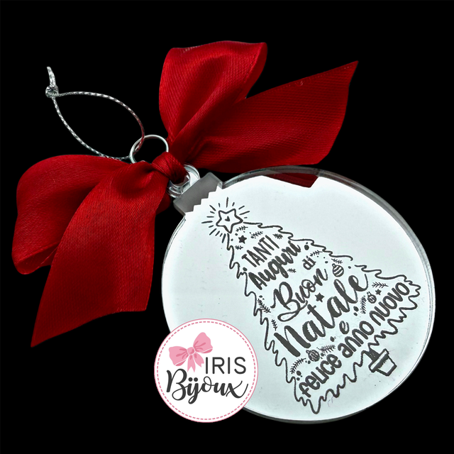 Decorazione natalizia Tanti auguri di Buon Natale e felice anno nuovo 