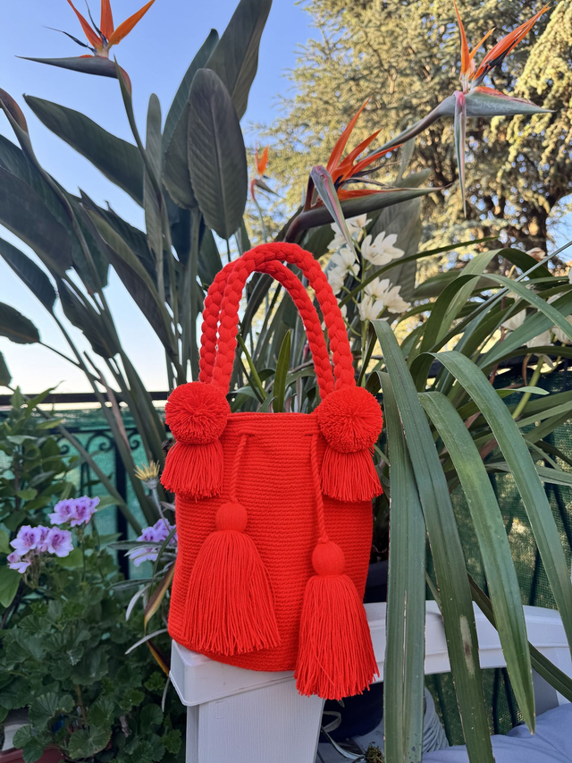 Borsa Quinoto Arancione Fluo M