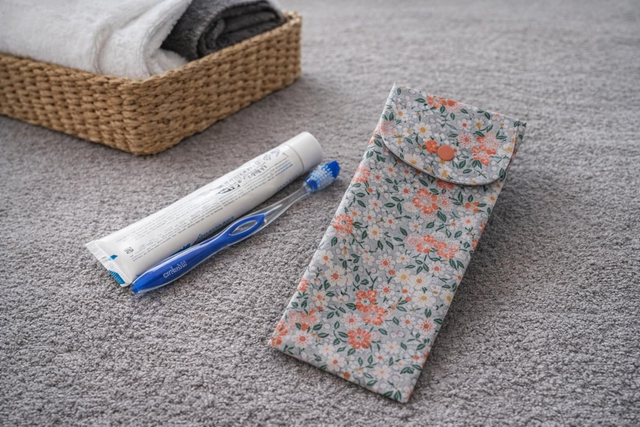 étui de voyage pour brosse à dents et dentifrice 