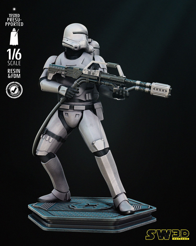 STATUE FLAME TROOPER série Star Wars