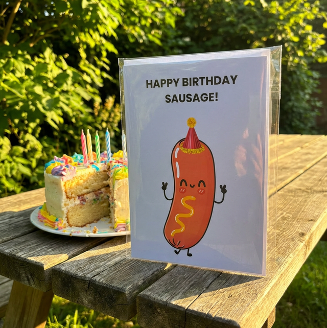 Happy Birthday Sausage Card