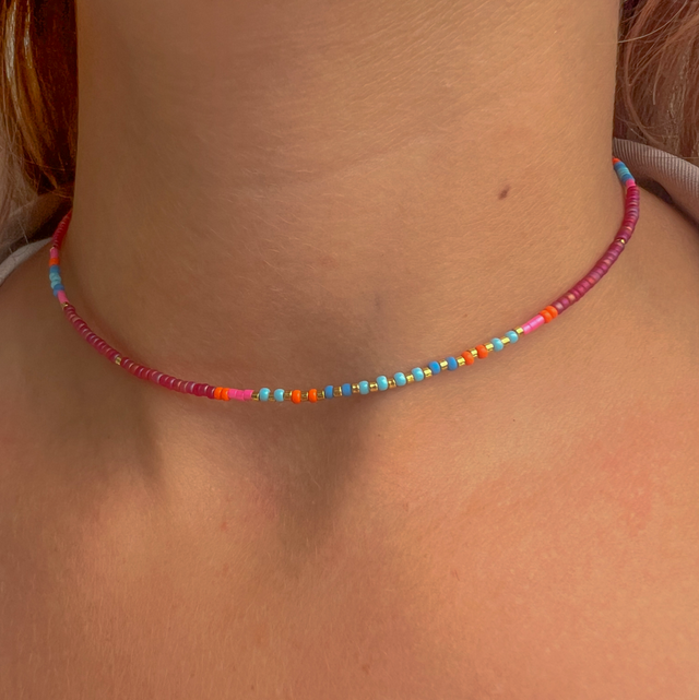 Ras de cou en perles Japonaises Miyuki 