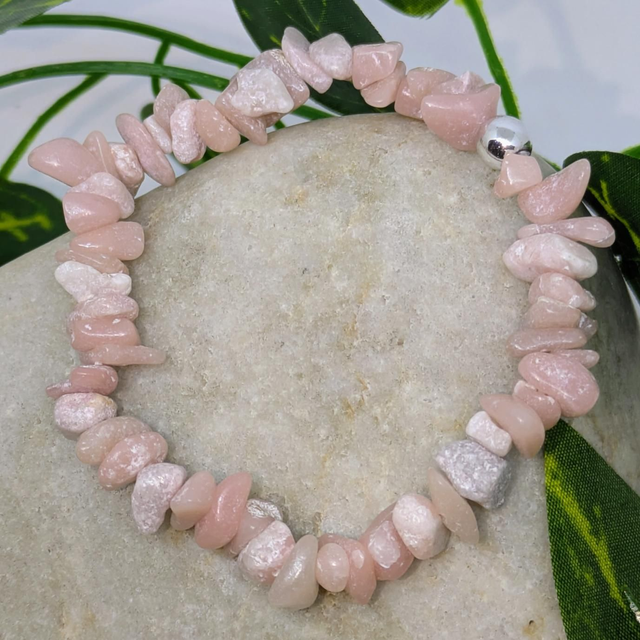 Bracelet "Opale rose" baroque BR-207