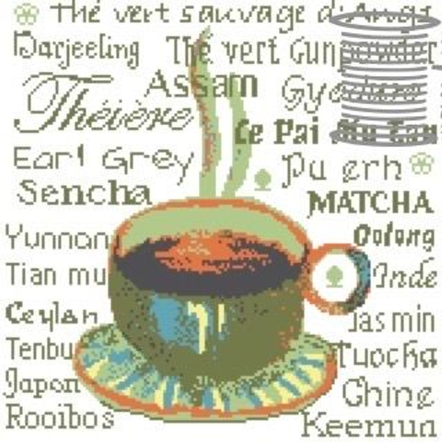 Grille J'aime le thé
