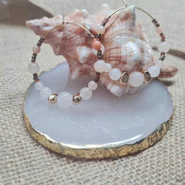 Créole aventurine rose 