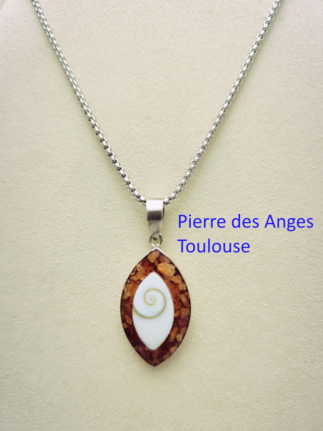 Pendentif Corail Gorgone