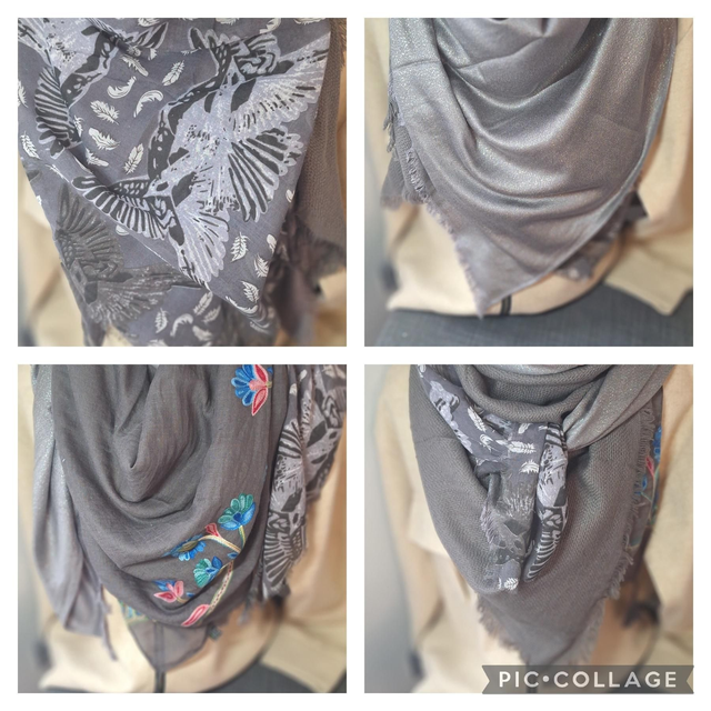 Echarpe patchwork 4 en 1 ref G01