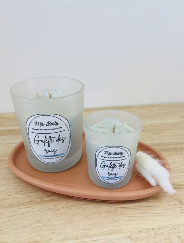 Bougie Quartz rose : Galette des rois