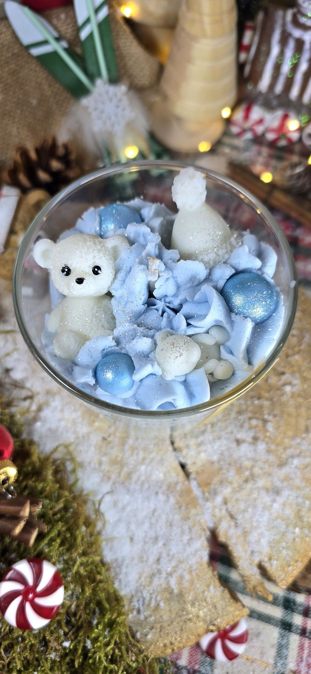 🧸 Bougie Chantilly – Petits oursons