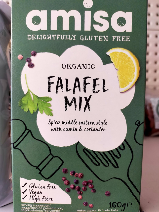 Amisa Organic Falafel Gluten Free Mix 160g 60973