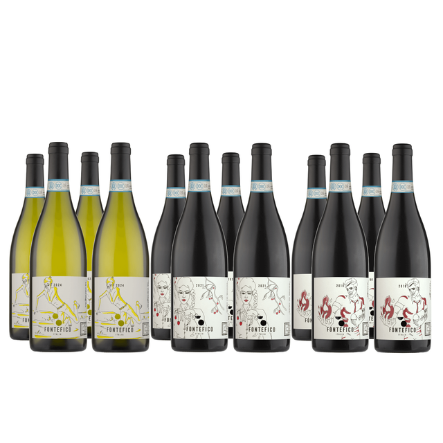 f. White and Red BOX (12 Bottles)