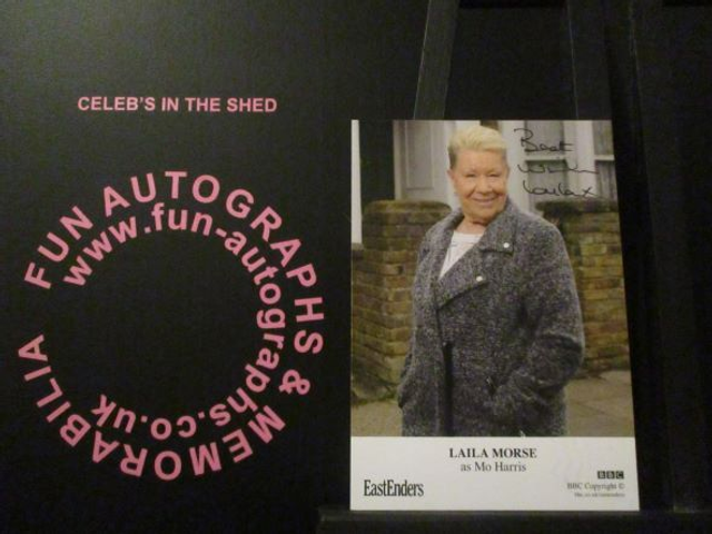 Laila Morse (Mo Harris) Authentic Autographed EastEnders 6x4 Cast Card