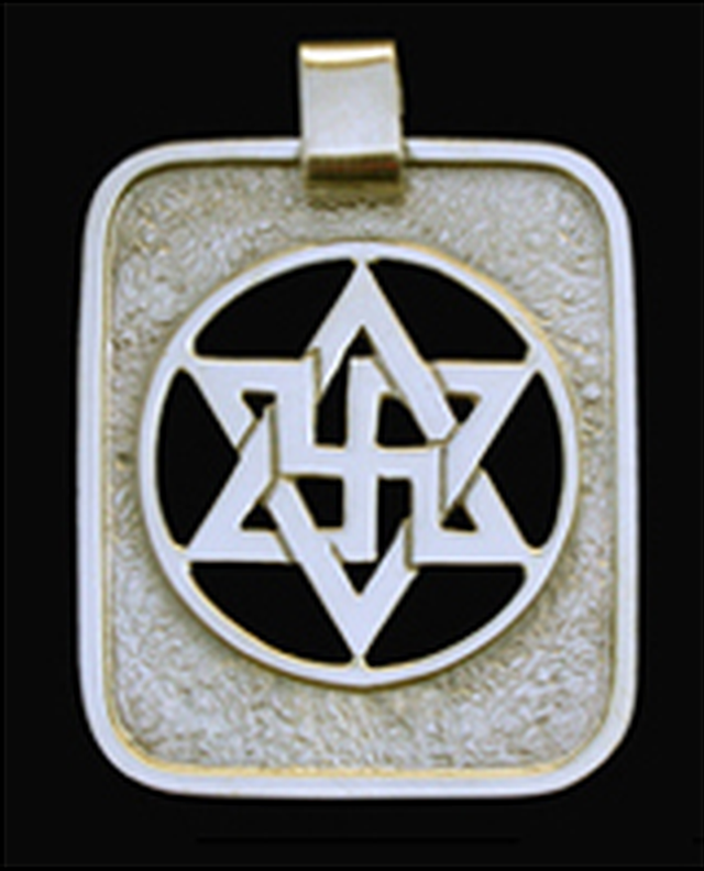 Symbol of infinity, Medal Gold adjourned 30mm wide rim. (réf. ORPG30)