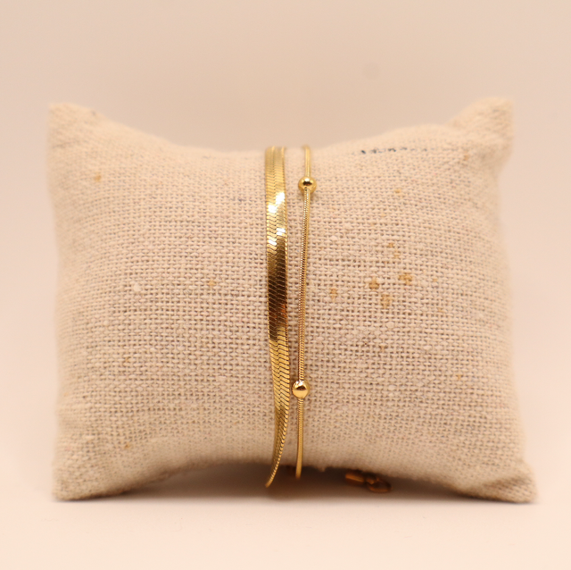 Pulsera Doble Cadena