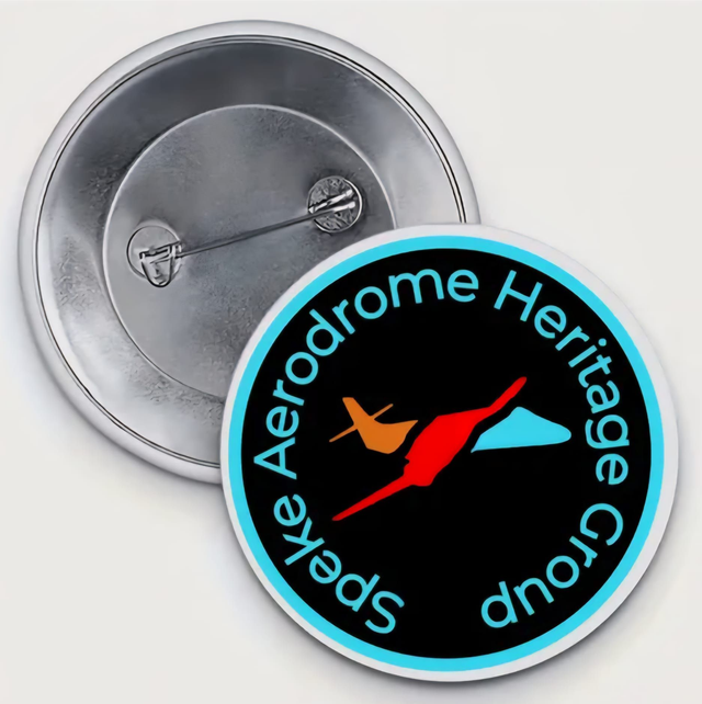 Speke Aero pin badge 3.7cm
