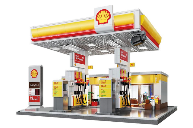 CaDa® C66026W Shell Tankstelle
